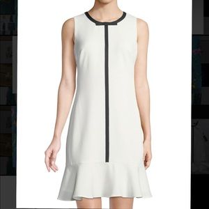 Karl Lagerfeld White Ruffle Dress